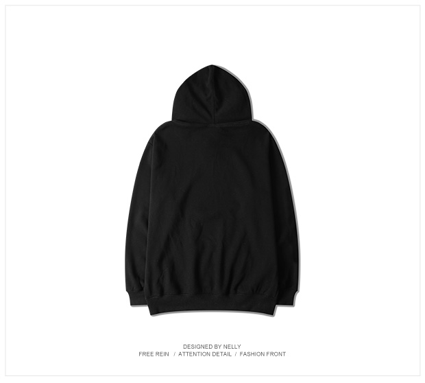 Thương hiệu thủy triều nguyên bản Hồng Kông phong cách Harajuku đơn giản in áo hoodie Nhật Bản cộng với áo khoác nhung áo len nam nữ cài mũ trùm đầu áo nỉ hoodie