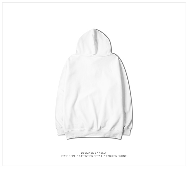 Thương hiệu thủy triều nguyên bản Hồng Kông phong cách Harajuku đơn giản in áo hoodie Nhật Bản cộng với áo khoác nhung áo len nam nữ cài mũ trùm đầu áo nỉ hoodie
