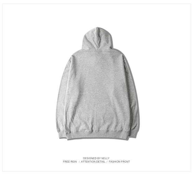 Áo len mùa thu trùm đầu phiên bản Hàn Quốc lỏng lẻo xu hướng đường phố sinh viên in thư hip hop thanh niên nam và nữ áo khoác hoodie có dây kéo
