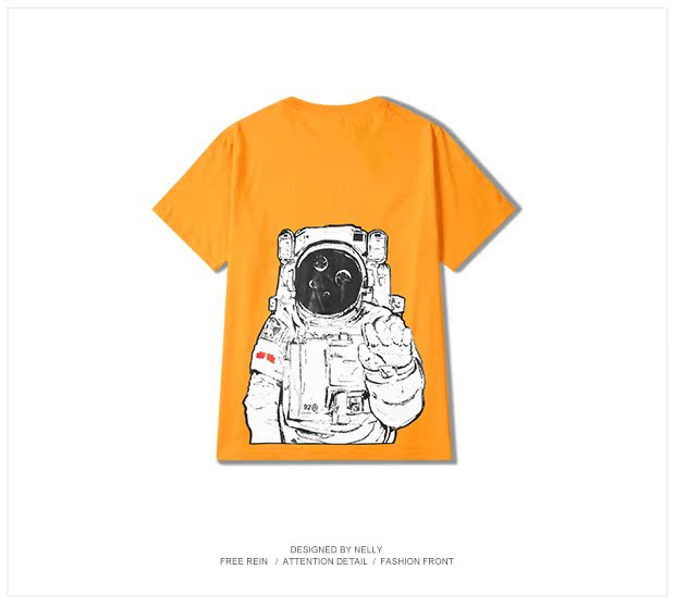 Bản gốc mới 2018 Thời trang nam ngắn tay áo nửa tay Doodle Phim hoạt hình Hip Hop Hàn Quốc Áo thun ngắn tay ngắn cho nam và nữ áo thun gucci