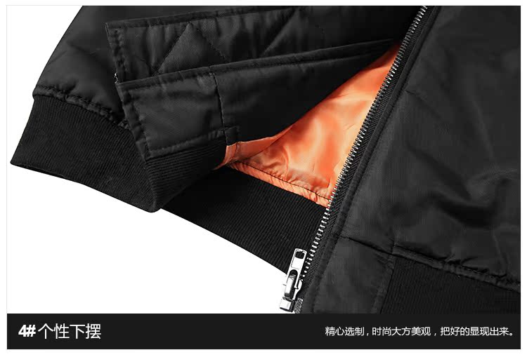 Ins cùng một đoạn tối chuyến bay áo khoác ma1 nam hip hop cao đường phố ấm áo ma-1 đứng cổ áo jacket nam giới và phụ nữ