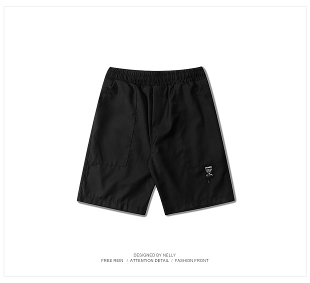 Giải trí mùa hè hip hop văn học quần short nam retro quần năm quần bãi biển thủy triều quần nam quần lớn - 3/4 Jeans quần jean ngố nam cao cấp