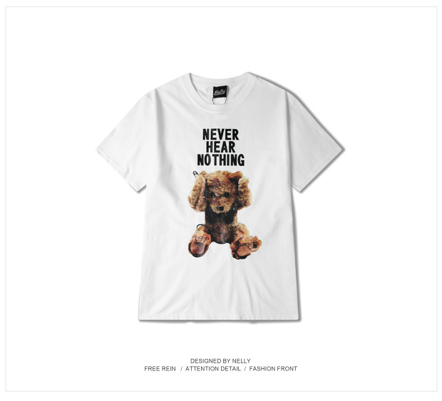 Mùa hè thương hiệu áo thun hip hop Mỹ Châu Âu và Hoa Kỳ gió đường phố retro nam ngắn tay và phụ nữ chạm đáy một nửa áo thun hoạt hình áo oversize nam