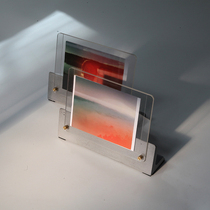 Office decoration cement photo frame desktop table 5 inch cement creative ins retro original designer Nordic style