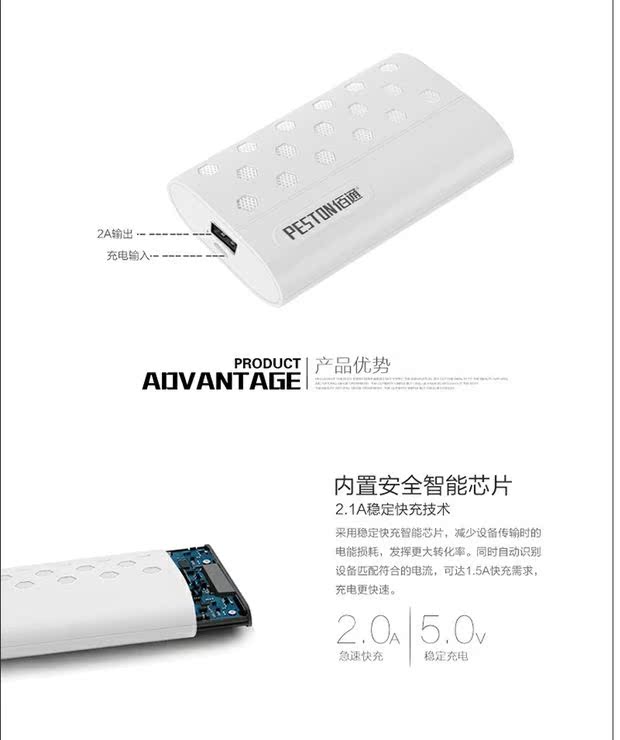 Bai-điện thoại di động điện thoại di động 6 Phổ xung điện Po 2A phí nhanh Mini sạc di Po - Ngân hàng điện thoại di động pin sạc dự phòng 30000mah