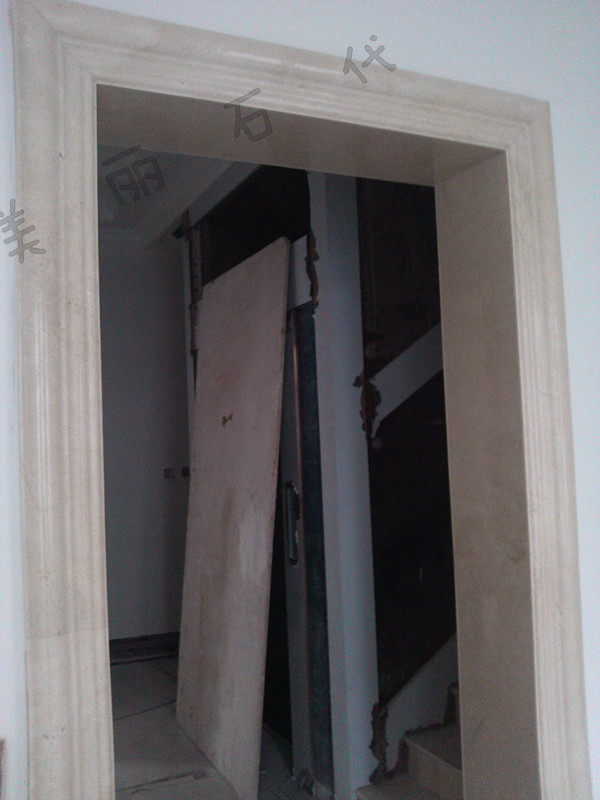 Spanish rice yellow marble door sleeve window sleeve stone door cover line marble matte cover bag stone door frame