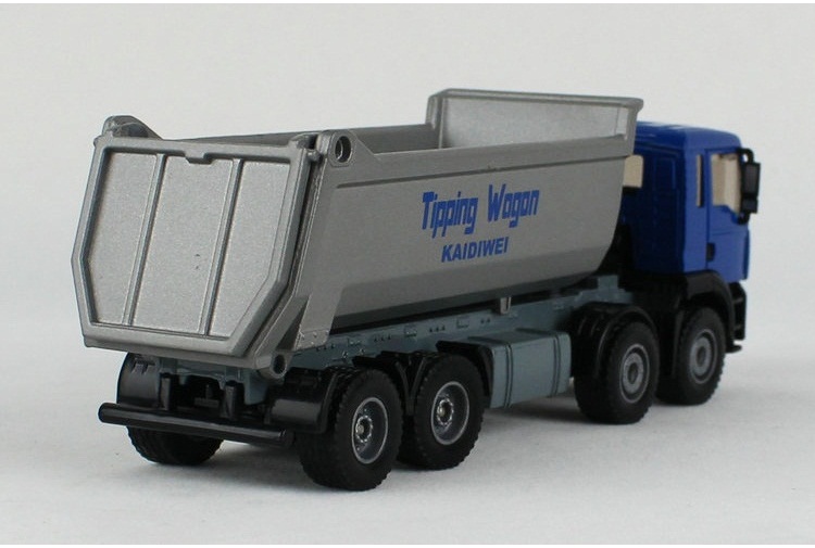 Kaidiwei 1:50 xe tải tự đổ hợp kim tải và bốc xếp xe tải đổ xe tải đổ đất mô phỏng xe mô tô trailer - Chế độ tĩnh xe đồ chơi trẻ em cao cấp