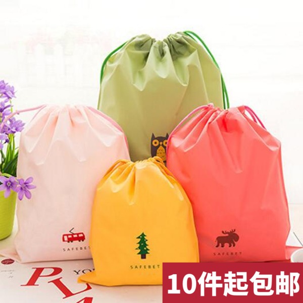 Cute Cartoon Travel Containing Pull Side Bag Shoes Clothes Clothing Finishing Collection Na Bag Waterproof Drawing Rope Bunch Pocket