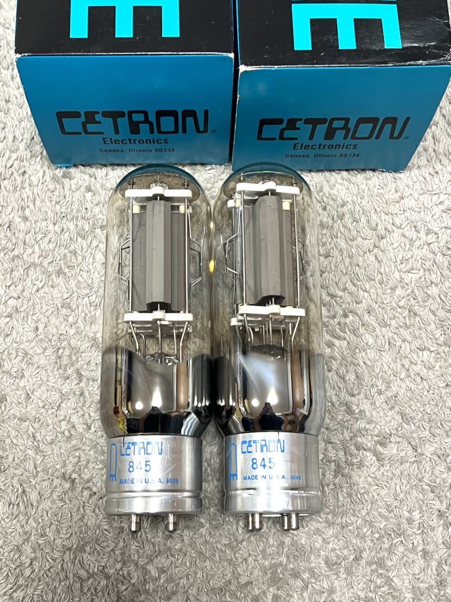 思聪CETRON 原盒原装全新未用845电子管胆管真空管日本一对进口来