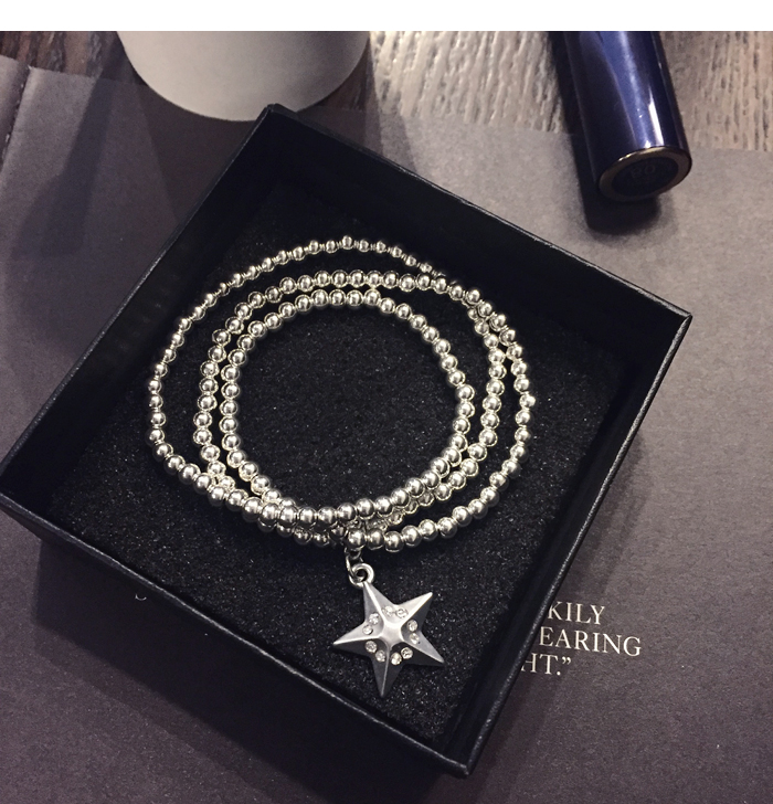 Hàn Quốc mới dễ thương mặt cười chuông hạt vòng tay trang sức phụ kiện trang sức đồ trang sức vòng đeo tay nữ vòng trầm