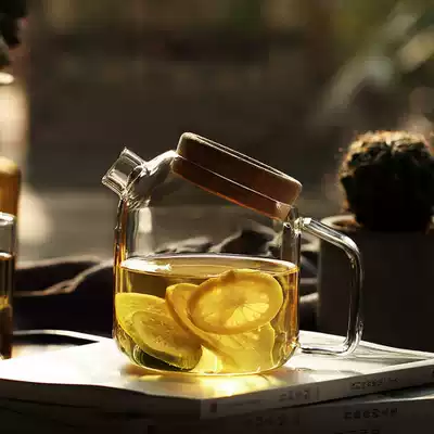 Creative heat-resistant borosilicate glass cold kettle mass juice jug cold kettle explosion-proof cold kettle boiling water pao cha hu