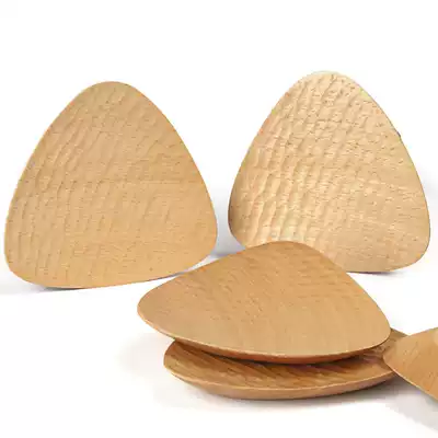 Export Japanese dry taste dish household small cute beech wood chopsticks holder sauce dish creative small wood dish dipping dish