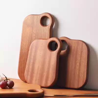 Whole Wood black sandalwood cutting board small cutting board solid wood non-lacquered non-staple food cutting board home cute chopping board