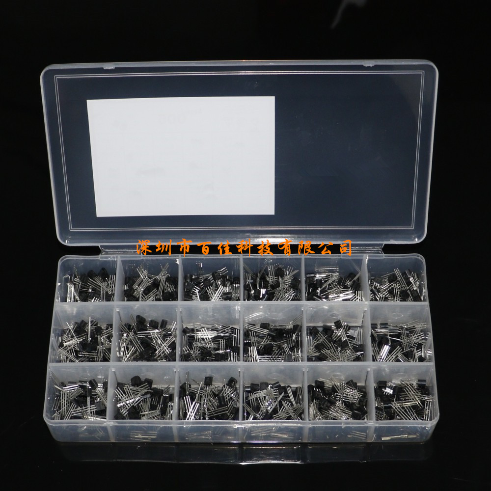 900 pieces 18 specifications Triode Transistor set component box A1015-2N5551