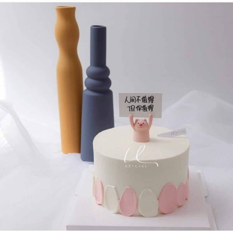 Trang trí bánh tỏ tình nâng cao tay lợn con lưới màu đỏ hồng lợn cầu hôn lời tỏ tình trang trí món tráng miệng phụ kiện bàn búp bê - Phụ kiện chăm sóc mắt