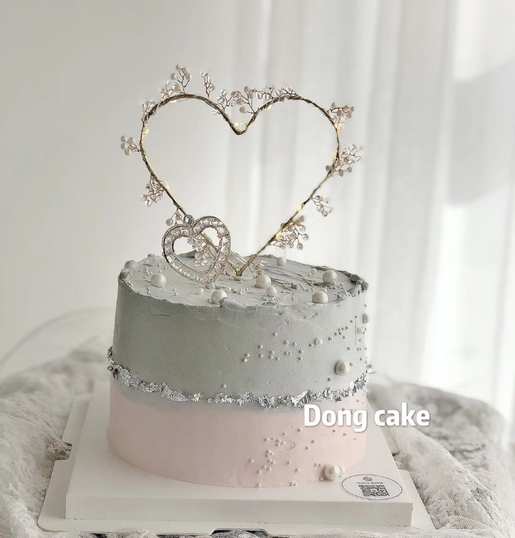 Ngày Valentine trang trí bánh màu đỏ nhỏ xinh đẹp cổ tích lông vũ plug-in Hàn Quốc trang trí ngọc trai tuyệt đẹp - Trang trí nội thất vật dụng dcor phòng ngủ