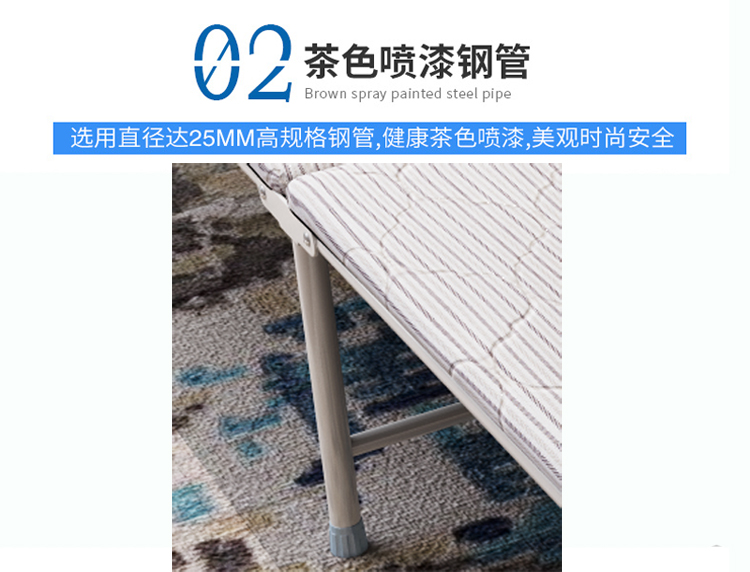 Dễ dàng lắp đặt ván miễn phí Sponge eo gấp giường nhà văn phòng kèm theo đơn tấm cứng nhắc giường trưa ngủ trưa - Giường giường hoàng gia