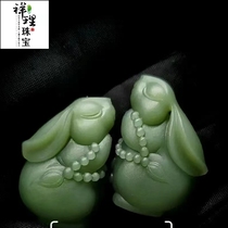 Natural She Taisui-She She Taiyu Female Pendant Pendant to the Buddha Rabbit Pareal Zodiac Rabbit Benny Rabbit Rabbit Safety Buckle