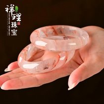 Brazilian natural light red crystal bracelet red cuddling bracelet lady Peach Blossom Jade Bracelet Live selection