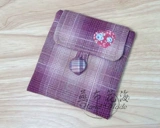 Ткань, бумажник, кошелек, сумка-органайзер, ретро милый пластырь, готовый продукт