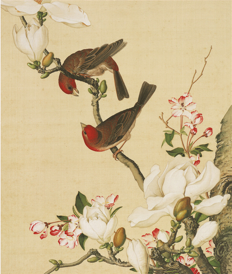 郎世宁高清微喷画宫廷国画复古怀旧艺术挂画玄关客厅装饰-Taobao-Tmall