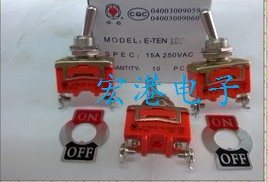 Red Heart E-TEN-1021 2 foot button switch rocker switch-Taobao