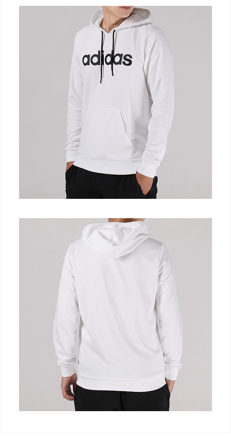 Adidas Adidas Men 2019 Xuân Mới Quần áo thể thao trùm đầu Áo len Neo Áo len DW8024 mũ lưỡi trai đen