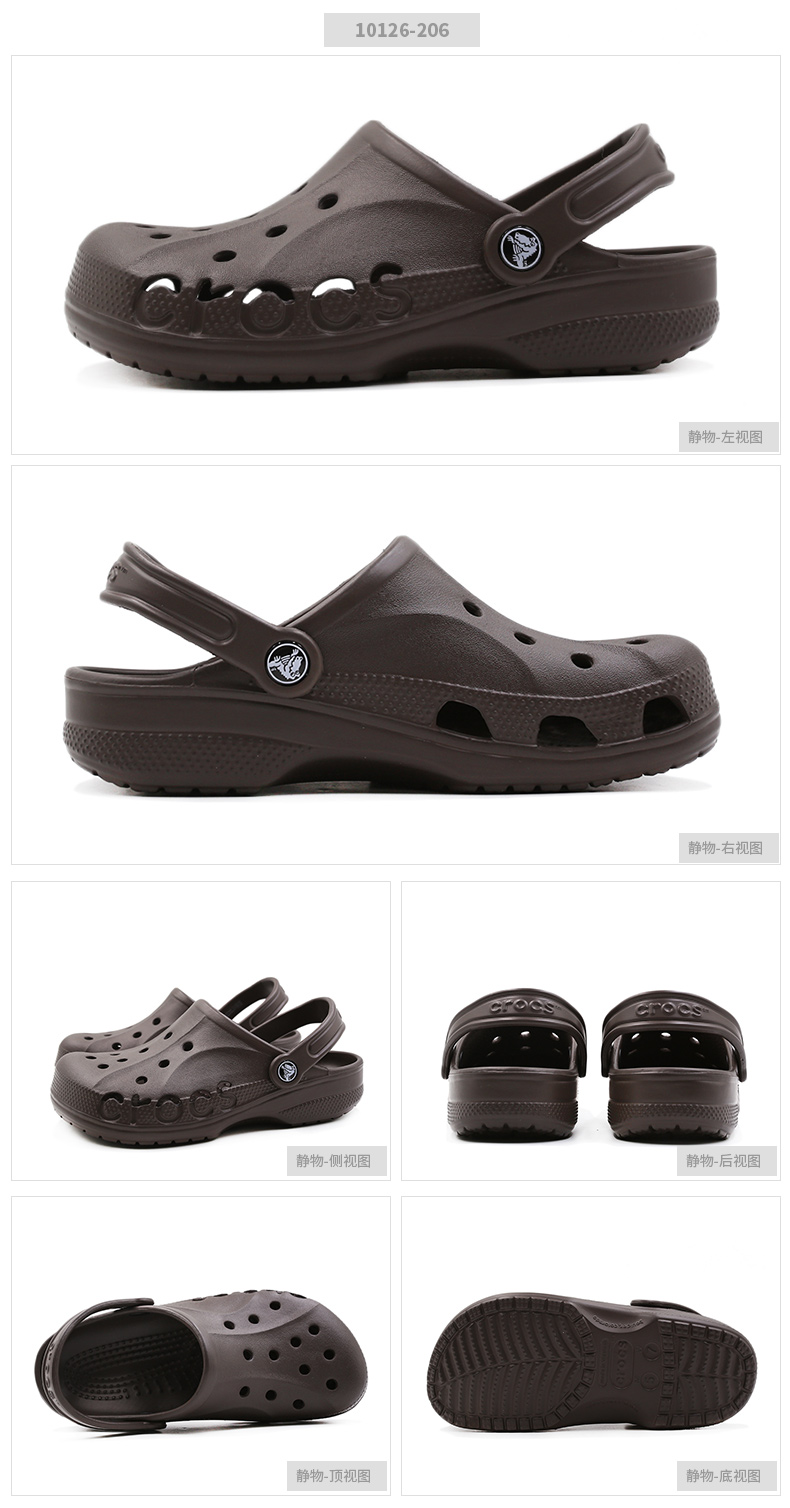 Crocs card Luo Chi giày nam và nữ Beiya bãi biển mùa hè Giày đế bằng chống sốc mang đôi dép lỗ 10126 - Giày thể thao / sandles dép quai hậu gucci