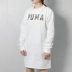 Áo len nữ Puma 彪 女装 2019 mùa đông mới thể thao và giải trí áo thun cổ tròn dài 851868 áo hoodie hồng Thể thao lông cừu / jumper