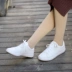 Skechers Giày đế bằng mới, giày đi bộ, giày trắng, giày thể thao, giày 14552 Dép / giày thường