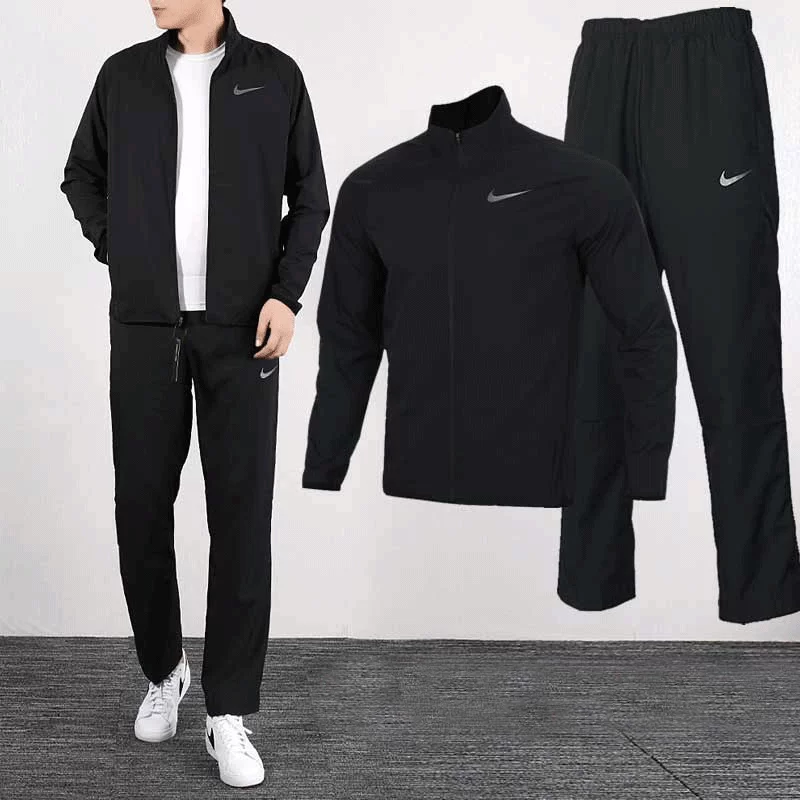 Nike, весенний спортивный ветрозащитный спортивный костюм, куртка, штаны