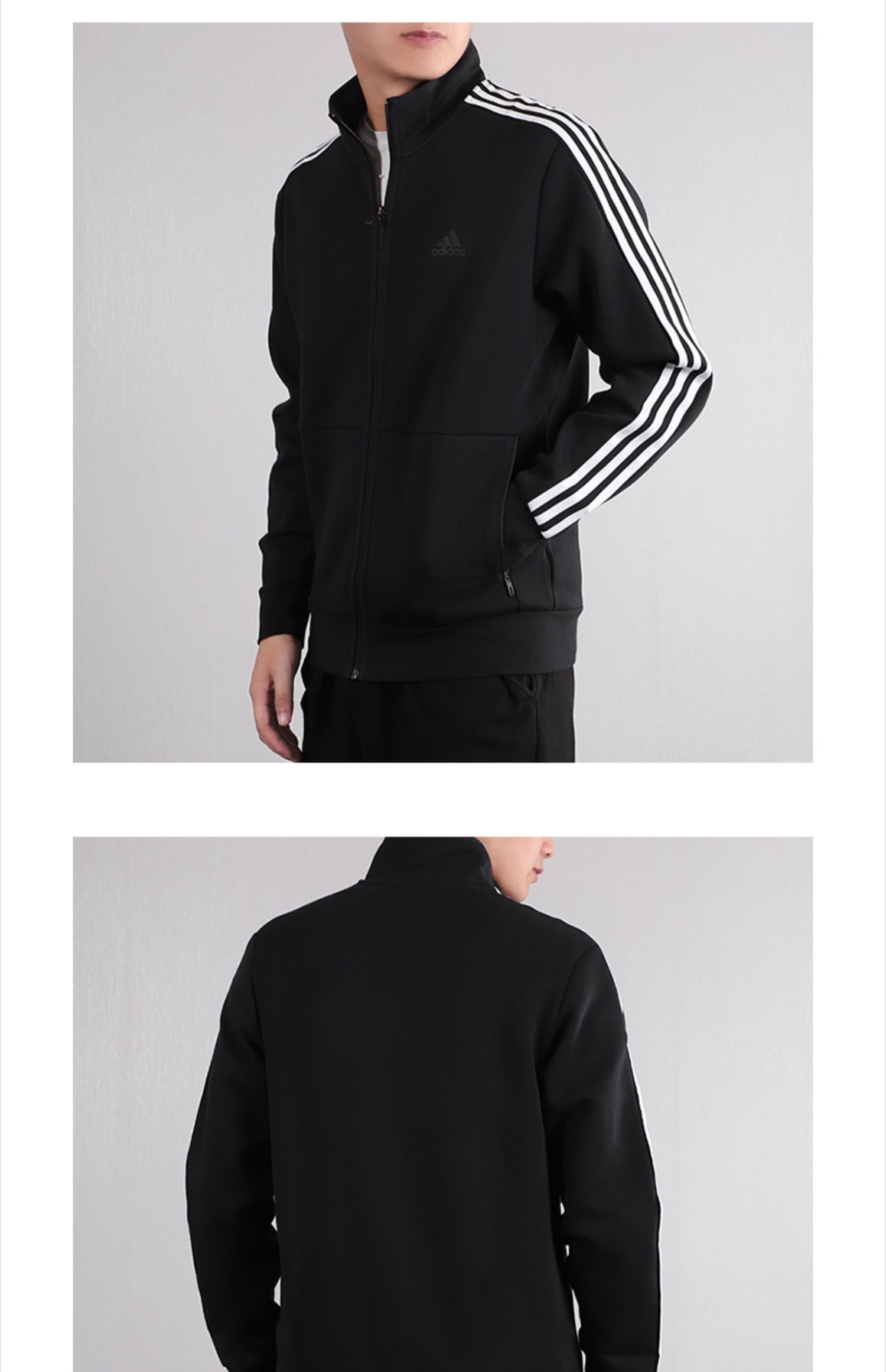 Áo cổ lọ Adidas nam 2019 mùa thu áo nỉ mới thoáng khí áo khoác dệt kim EH3808 - Áo khoác thể thao / áo khoác áo khoác the thao nam chính hãng