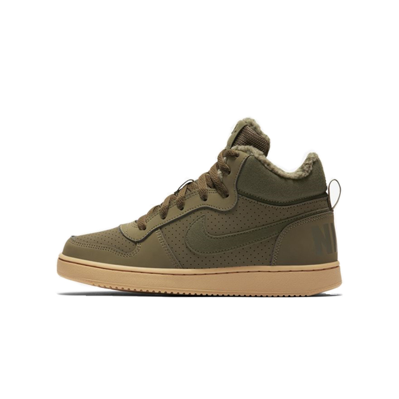 Giày thể thao nam và nữ NIKE Nike 2019 mới COURT trợ giúp cao cộng với giày thể thao nhung ấm áp thông thường AA3458 - Giày dép trẻ em / Giầy trẻ giày nike trẻ em