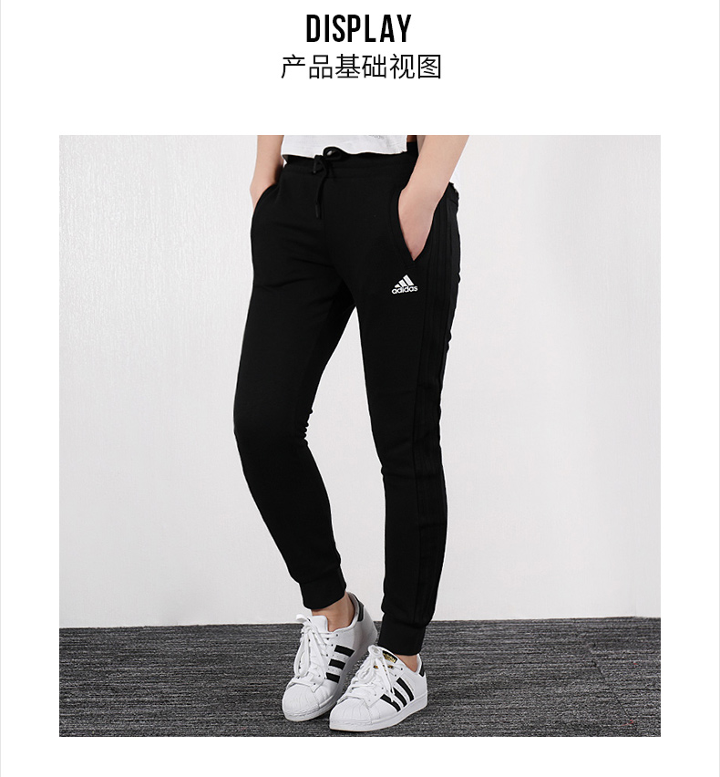 Adidas suit nữ 2019 xuân mới quần áo thể thao có mũ trùm đầu áo khoác sát chân quần - Thể thao sau set đồ thể thao nữ tay dài