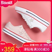 Giày converse nữ 2019 xuân mới một ngôi sao màu hồng da cắt thấp giày vải thông thường 160623