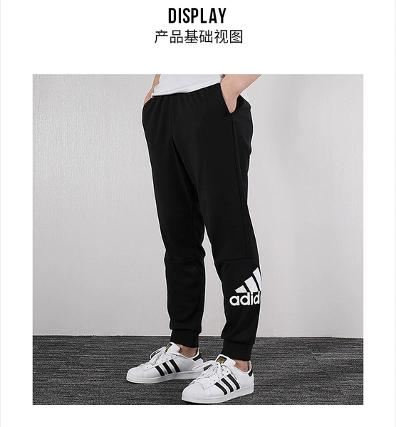 Bộ đồ thể thao Adidas mùa hè 2019 mới nam cổ tròn tay ngắn tay áo