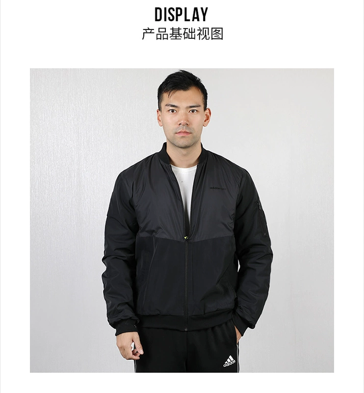 Áo khoác Adidas NEO nam 2019 mùa thu mới thể thao quần áo cotton thấm gió ấm áp quần áo cotton EI4375 - Quần áo độn bông thể thao