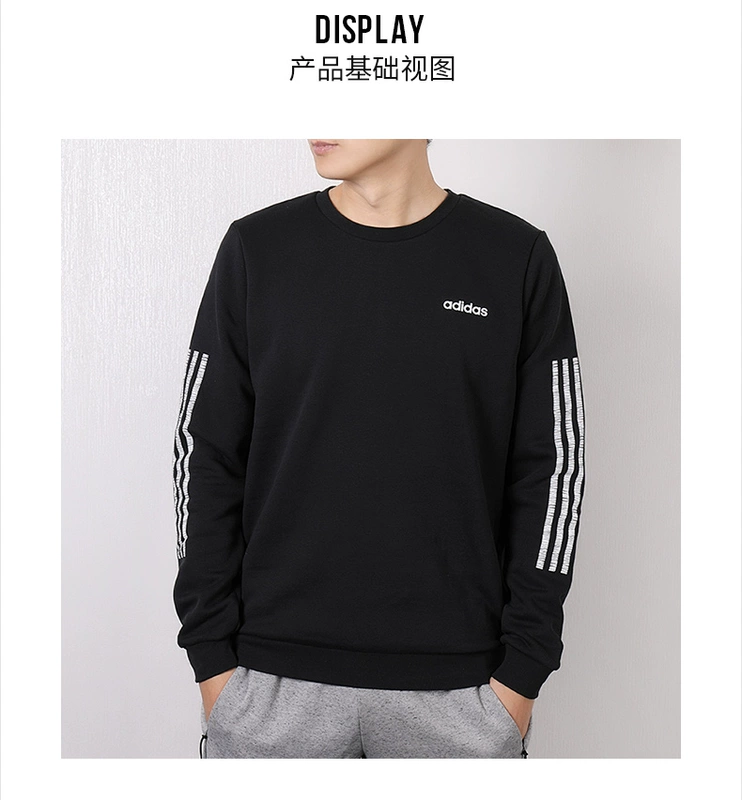 Adidas Adidas nam 2019 thu đông và áo thun thể thao mới cộng với áo len cổ tròn nhung AI7477