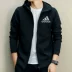 Adidas adidas nam 2018 mùa thu mới thể thao và giải trí áo khoác đan len trùm đầu AI7478 áo gió lining nam chính hãng Áo khoác thể thao / áo khoác