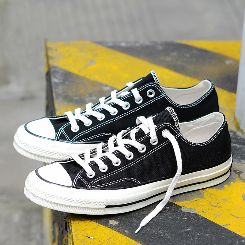 Giày nữ Converse Giày nam màu trắng Giày đế bệt đế thấp Samsung thập niên 1970 Giày thể thao và giải trí retro 162065 giày xtep