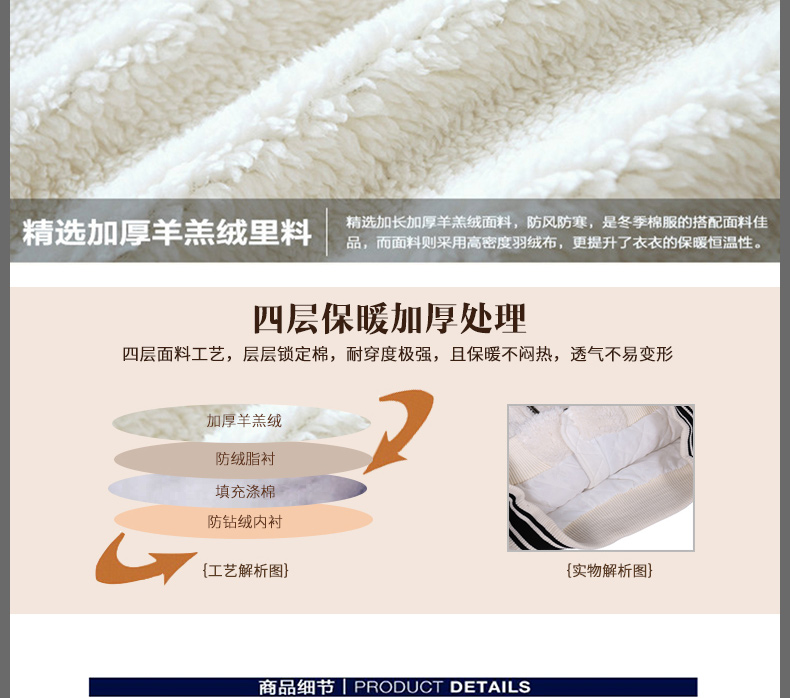 Converse nữ 2018 mùa đông đồng phục thể thao bóng chày đứng cổ áo bằng da cừu cotton phù hợp với áo khoác gió 10002876 áo khoác thể thao nữ