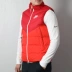 Nike Nike down vest nam 2018 mùa đông mới thể thao và giải trí vest ấm cổ áo đứng 928860 Áo thể thao