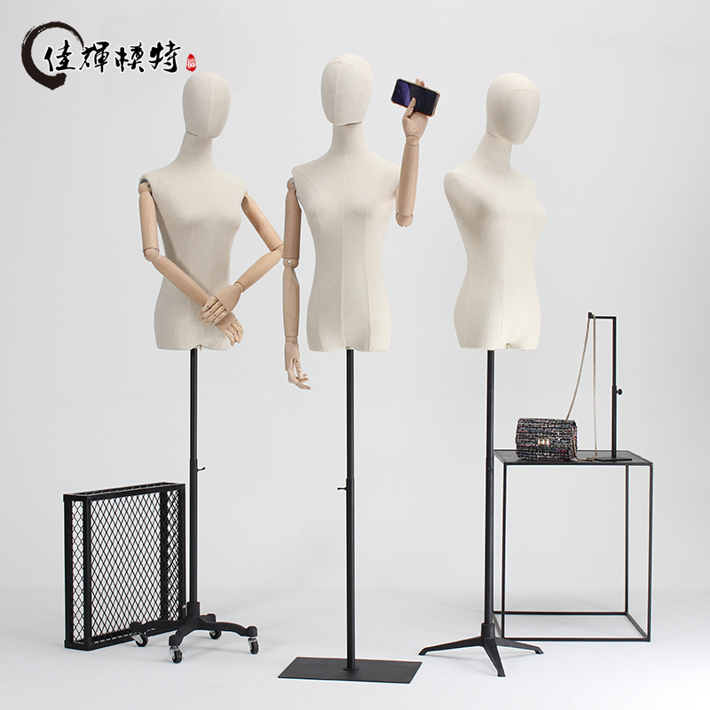 Korean version of women's clothing clothes clothing store model props female body half-body shop window show-show Wedding Dress Dummy