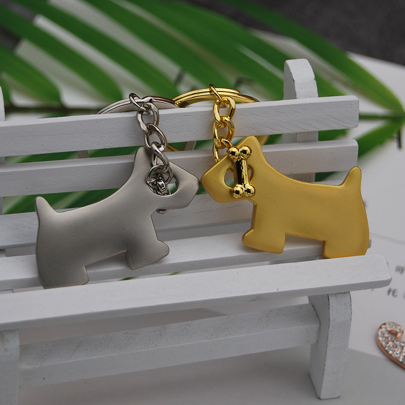 Snownery Dog Key Clasp Zodiac Dog Key Necklace Car Key Circle Creative Puppy Gift free lettering