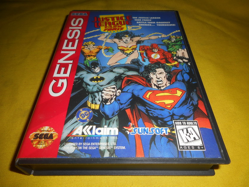 Sega New Product Unused Overseas Version MD Justice League Superman Fight