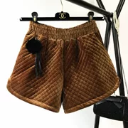Quảng bá quần mới mùa thu đông phiên bản Hàn Quốc của quần legging cạp cao cạp cao màu rắn hoang dã quần ống rộng ống quần quần ống suông nữ