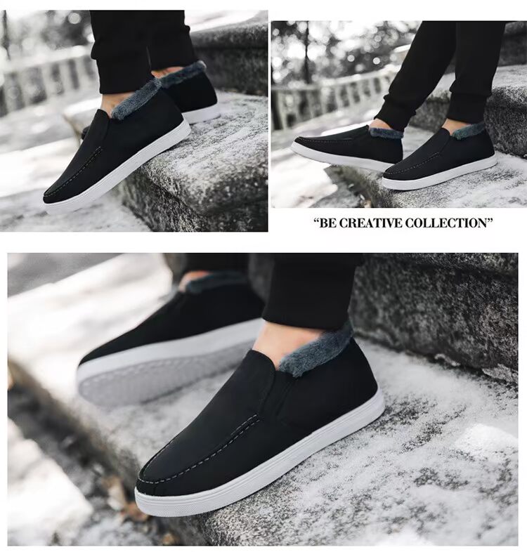 Giày cotton mùa thu đông 2018 mới jordan xám trắng