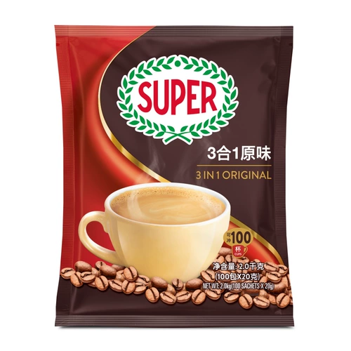 Малайзия импортирован Super Coffee Оригинальный ароматный тройной тройной кофейный порошок 105 большая упаковка