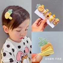 Childrens hair accessories cute super cute bow hairclip hairpin Korean version of baby hair less hair does not hurt hair headgear baby girl