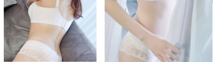 Đồ lót Ai Ji Ke Ni đích thực 118 bộ bikini gợi cảm chống ánh sáng không vòng thép tập hợp người đẹp khoe lưng áo ngực áo ngực cho bé bú
